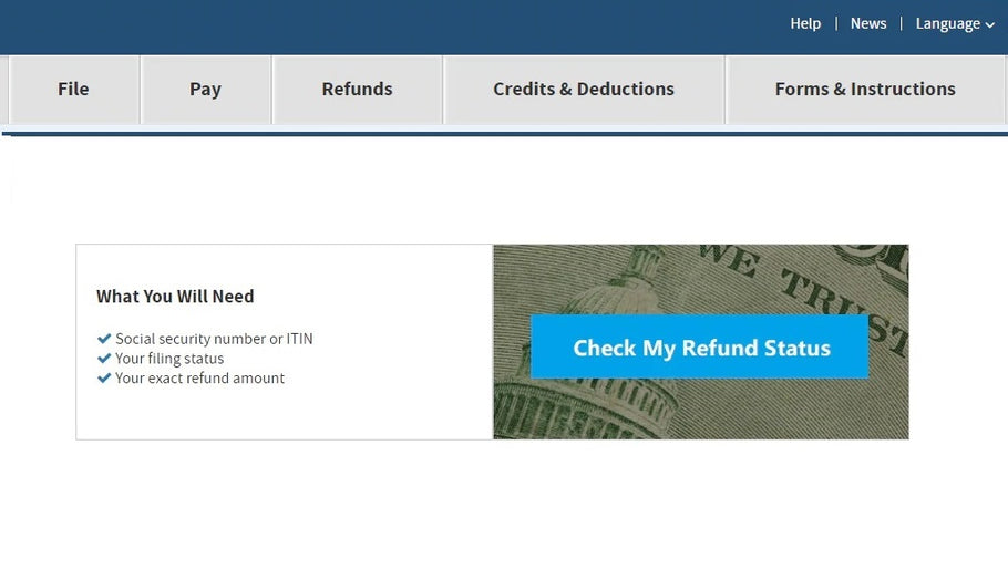 IRS "Where’s My Tax Refund" Online Service