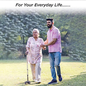 Height Adjustable Aluminium Walking Stick – Lightweight, Foldable Cane with Ergonomic Handle
