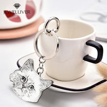 Load image into Gallery viewer, Personalized Photo Portrait Engravable Keychain