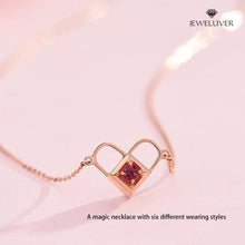 Load image into Gallery viewer, Personalized Heart-Shaped 6-in-1 Necklace