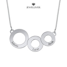 Load image into Gallery viewer, Engravable Circles Name Necklace