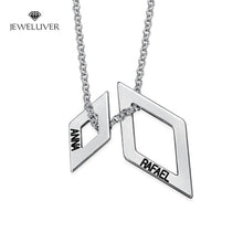 Load image into Gallery viewer, Personalized Diamond-Shaped Name Necklace