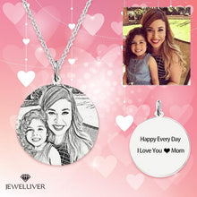 Load image into Gallery viewer, Personalized Mom &amp; Kid Vintage Photo Necklace