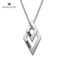 Load image into Gallery viewer, Personalized Diamond-Shaped Name Necklace