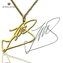 Load image into Gallery viewer, Personalized Name Necklace With Your Own Signature