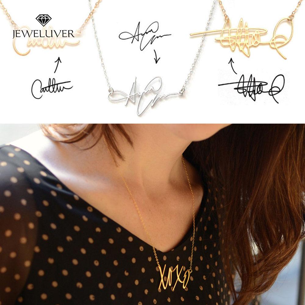 Personalized Name Necklace With Your Own Signature