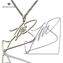 Load image into Gallery viewer, Personalized Name Necklace With Your Own Signature