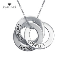 Load image into Gallery viewer, Personalized Interlocking Circles Name Necklace
