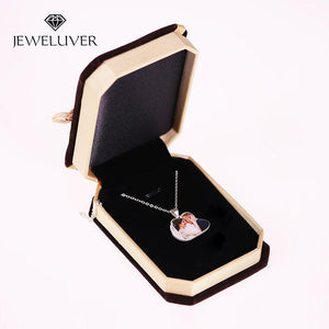 Personalized 3D Full Color Silver Portrait Necklace