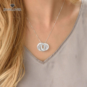 Personalized Interlocking Circles Name Necklace
