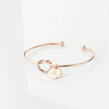 Load image into Gallery viewer, Personalized Initial Knot Bracelet