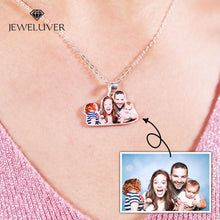 Load image into Gallery viewer, Personalized 3D Full Color Silver Portrait Necklace