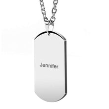 Load image into Gallery viewer, Mom To Daughter - Customized Stainless Steel Dog Tag Necklace