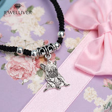 Load image into Gallery viewer, Custom Photo Bracelet in Red/Black Braided String