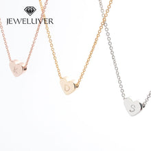 Load image into Gallery viewer, Personalized Initial Heart-Shaped Necklace