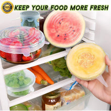 Load image into Gallery viewer, Silicone Stretch Lids - Set of 6