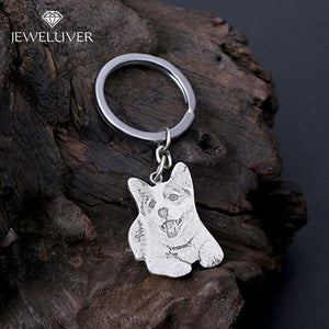 Personalized Photo Portrait Engravable Keychain