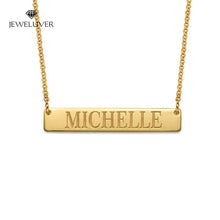 Load image into Gallery viewer, Engraved Bar Name Necklace