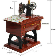 Load image into Gallery viewer, Mini Sewing Machine Music Box