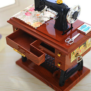 Mini Sewing Machine Music Box