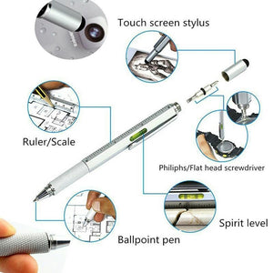 Newly 6 in 1 Multi-function Tool Screwdriver Ballpoint Pen