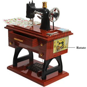 Mini Sewing Machine Music Box