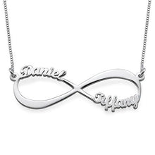 Load image into Gallery viewer, Couples Infinity Name Necklace