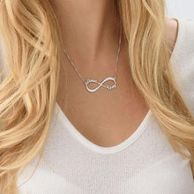 Load image into Gallery viewer, Couples Infinity Name Necklace