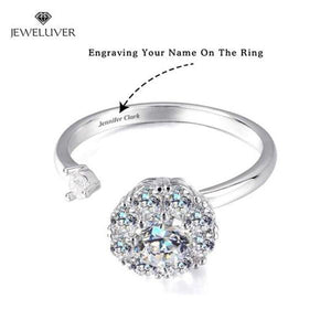 Personalized 'The Wheel of Fortune' Ring in Silver