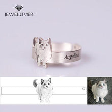 Load image into Gallery viewer, Personalized Photo Engravable Ring 990 Silver