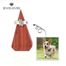Load image into Gallery viewer, Personalized Photo Engravable Ring 990 Silver