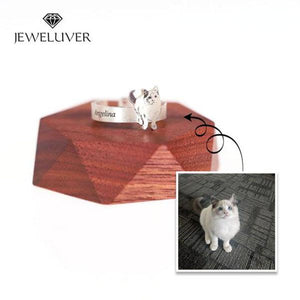 Personalized Photo Engravable Ring 990 Silver