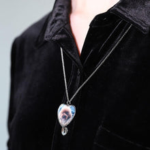 Load image into Gallery viewer, Heart Personalized Engravable Photo Necklace