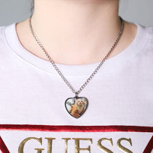 Load image into Gallery viewer, Heart Personalized Engravable Photo Necklace