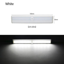 Load image into Gallery viewer, 6/10 LEDs PIR LED Motion Sensor Light Cupboard Wardrobe Bed Lamp LED Under Cabinet Night Light For Closet Stairs Kitchen