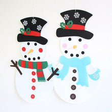 Load image into Gallery viewer, DIY Felt Christmas Snowman Game Set