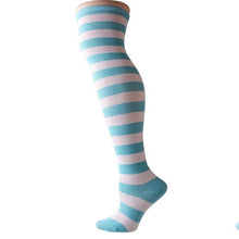 Load image into Gallery viewer, Chicken Leg Socks Stockings Women Girl Thicken Long Knee Socks Funny Chicken Stockings Striped Halloween Socks medias de mujer