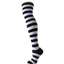 Load image into Gallery viewer, Chicken Leg Socks Stockings Women Girl Thicken Long Knee Socks Funny Chicken Stockings Striped Halloween Socks medias de mujer