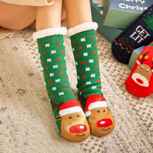 Load image into Gallery viewer, 2019 women&#39;s winter socks thick plush cotton socks warm non-slip home floor socks Christmas gifts cartoon carpet socks new
