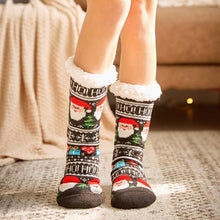 Load image into Gallery viewer, 2019 women&#39;s winter socks thick plush cotton socks warm non-slip home floor socks Christmas gifts cartoon carpet socks new