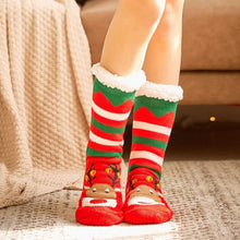Load image into Gallery viewer, 2019 women&#39;s winter socks thick plush cotton socks warm non-slip home floor socks Christmas gifts cartoon carpet socks new