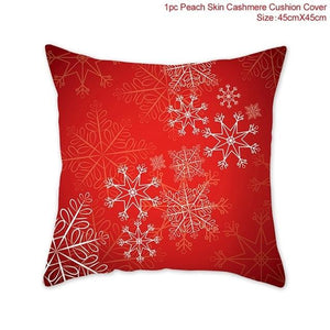 FENGRISE 45x45cm Cotton Linen Merry Christmas Cover Cushion Christmas Decor for Home Happy New Year Decor 2019 Navidad Xmas Gift