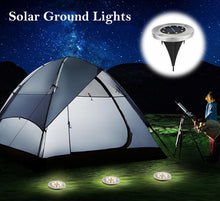 Load image into Gallery viewer, Solar Ground lamp 8 LEDs Disk Lights