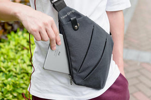Multi Pocket Messenger Bag - Ultra Lightweight Sling Backpack