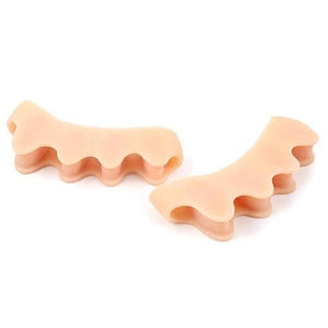 2pcs Toe Straighteners Gel Toe Separators Correctors for Dancers Yogis Athletes Treatment for Bunions Relief Hammer Toe Valgus